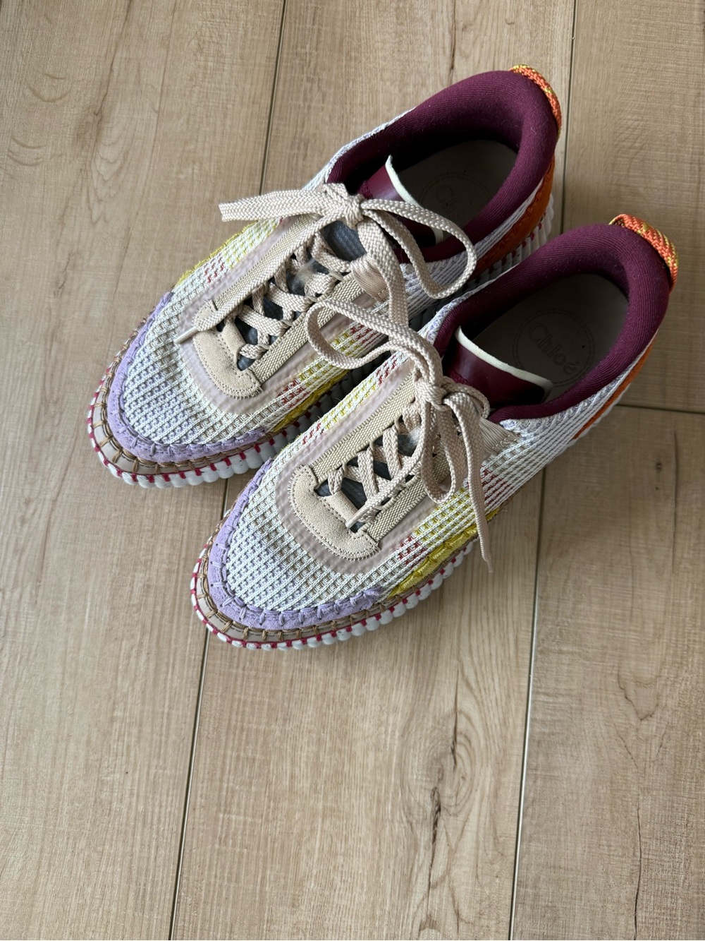 Chloe Multicolor Women's Lace-Up Sneakers